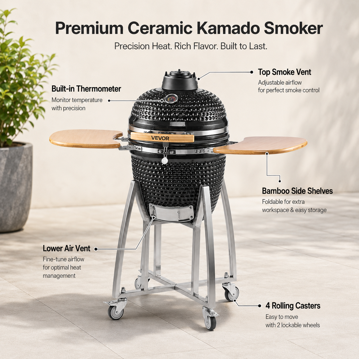 Kamado Charcoal Grill