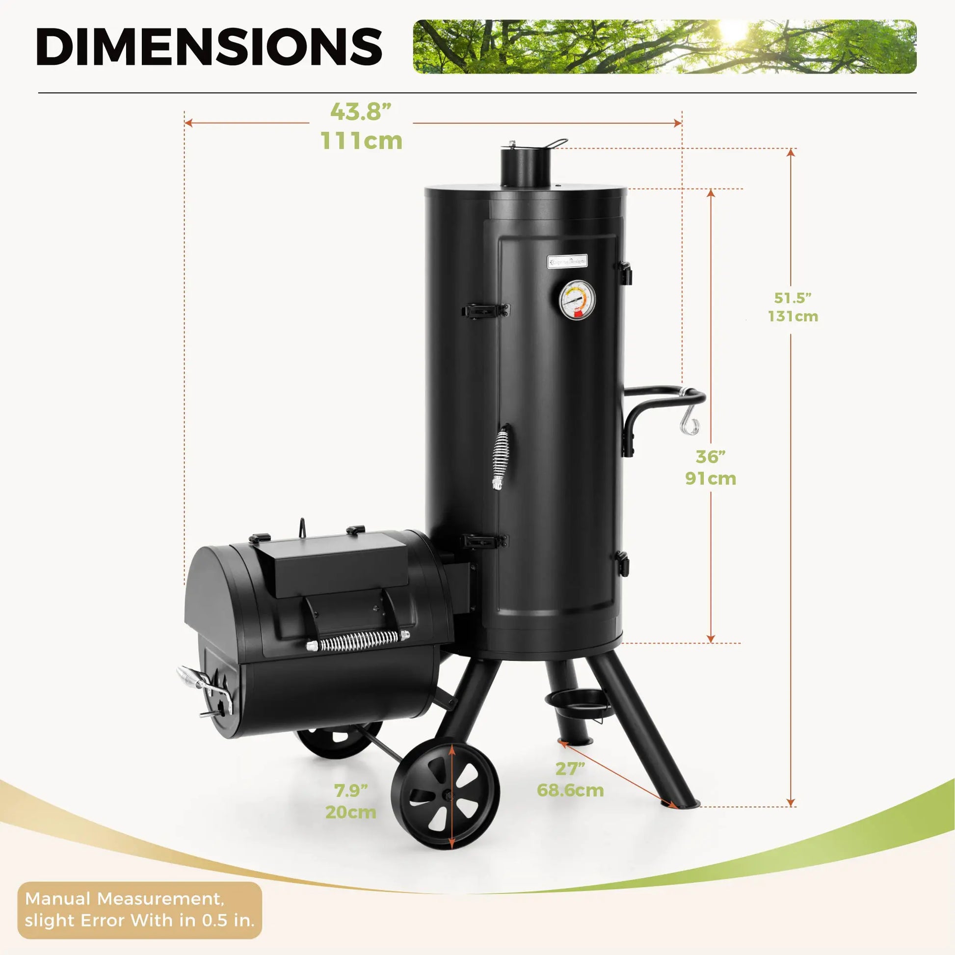 Offset Charcoal Smoker