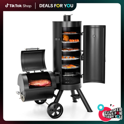 Offset Charcoal Smoker