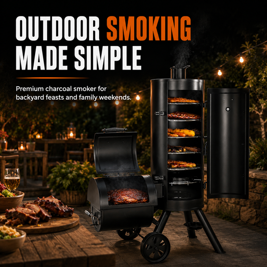 Offset Charcoal Smoker