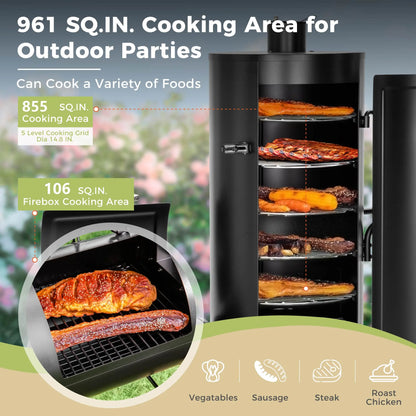 Offset Charcoal Smoker