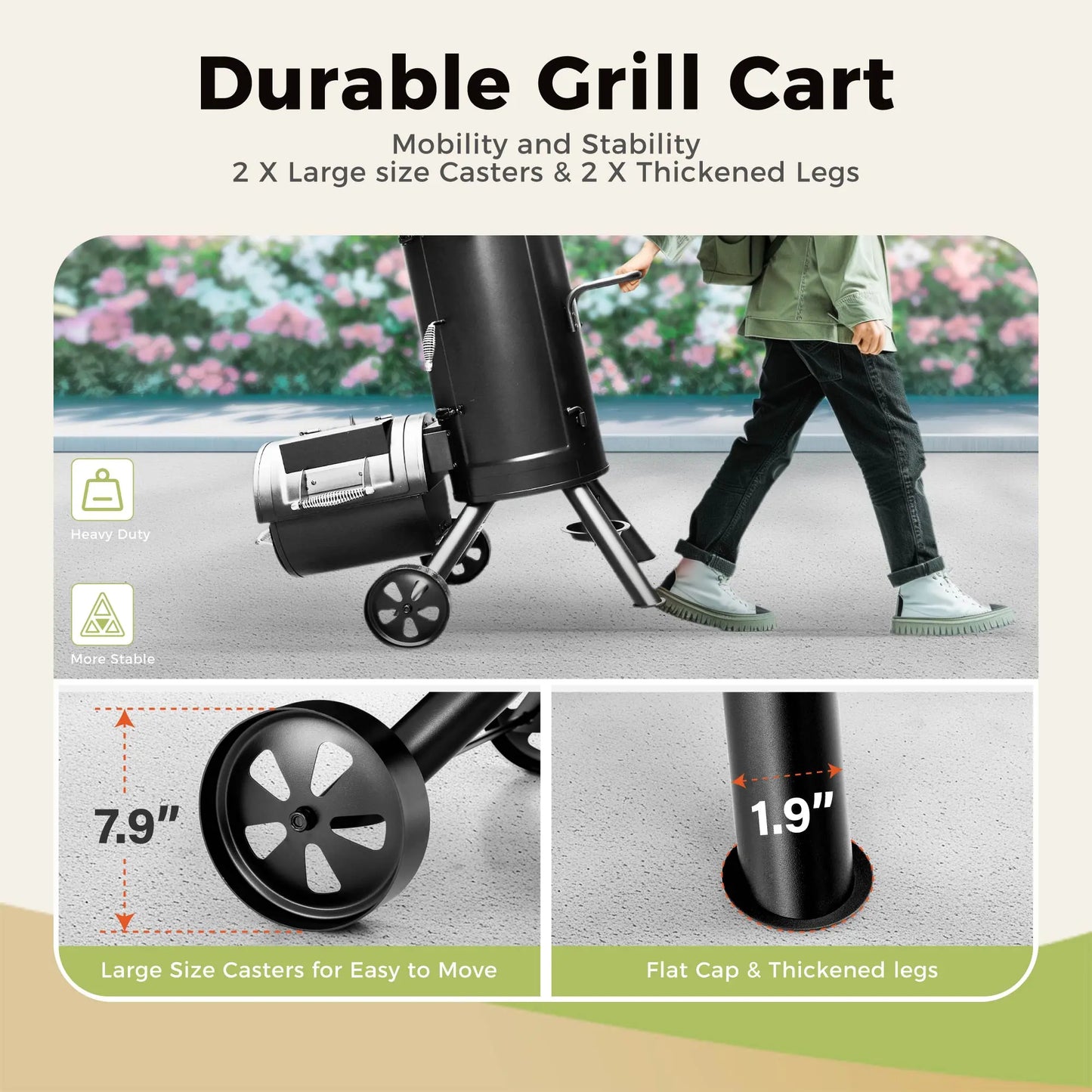 Offset Charcoal Smoker