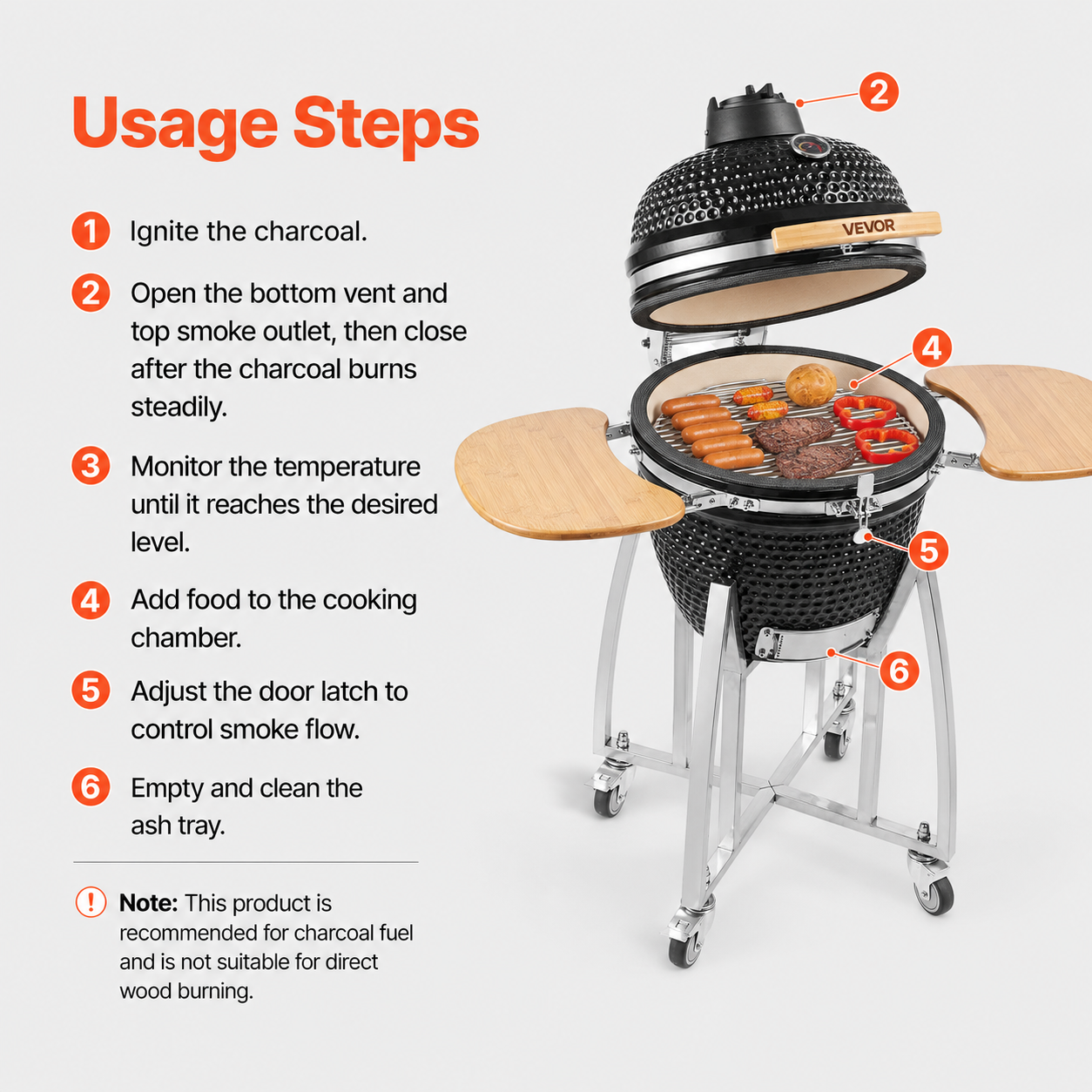Kamado Charcoal Grill