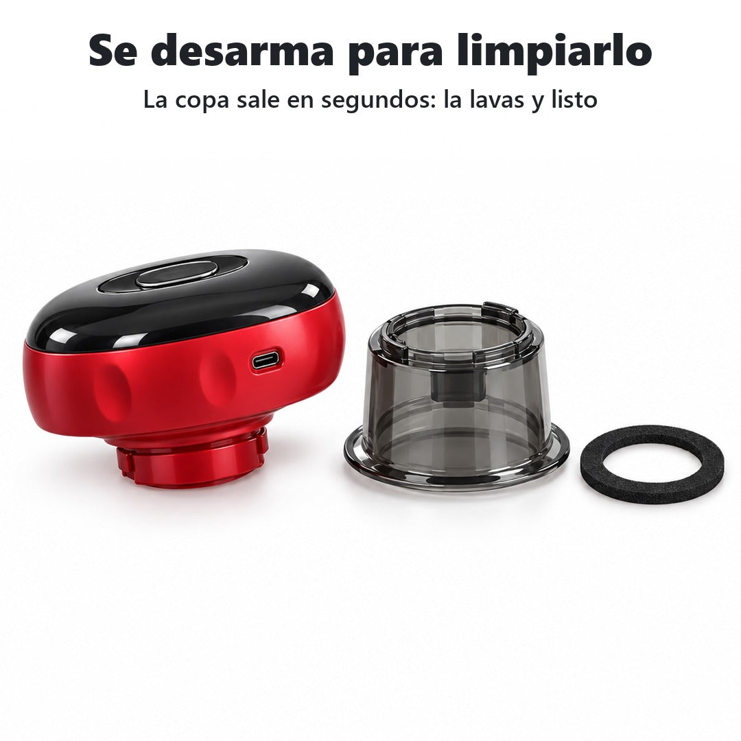 Se desarma para limpiarlo: cuerpo, copa y anillo