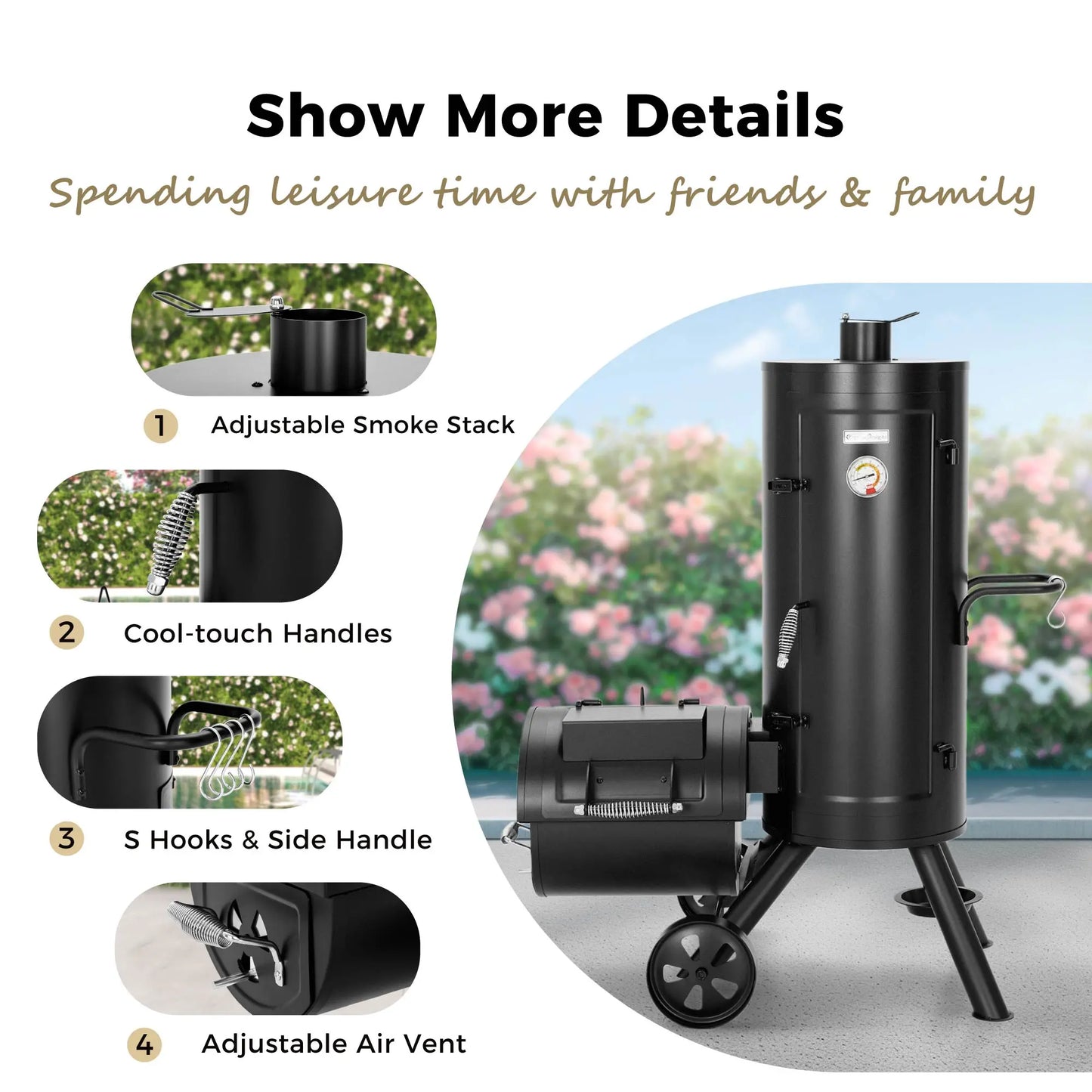Offset Charcoal Smoker