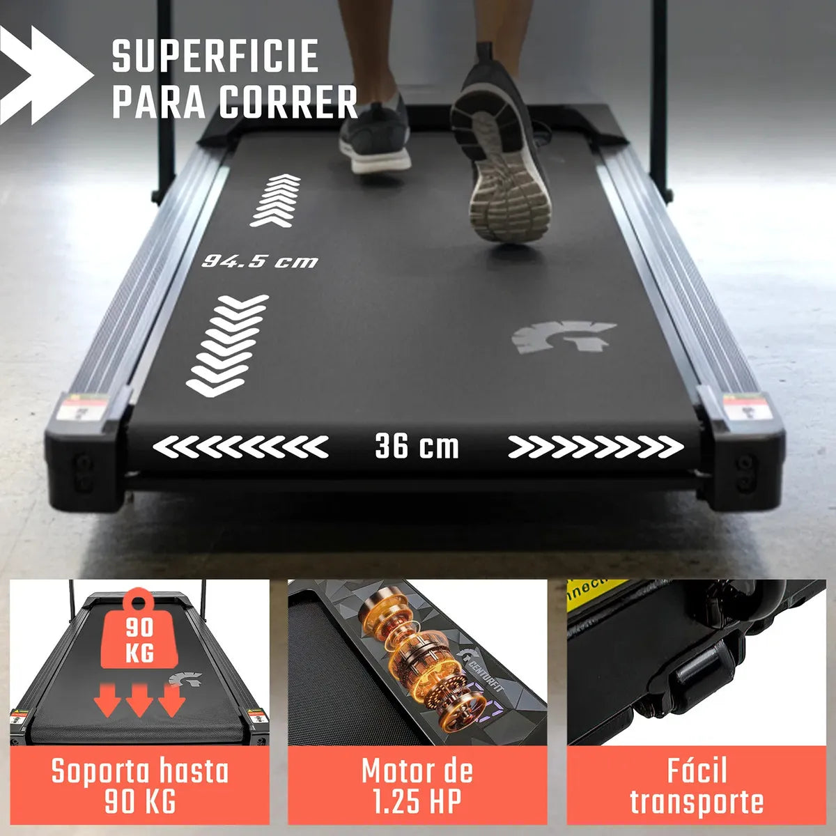 StrideFit Go vista plana