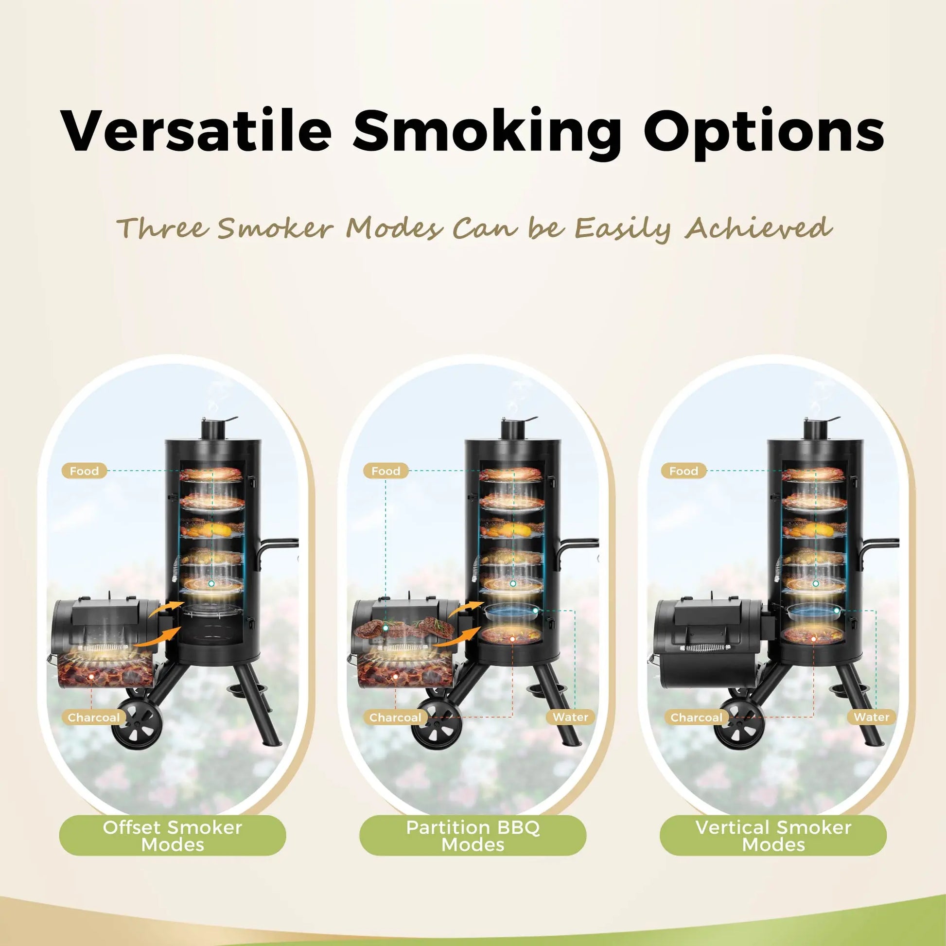 Offset Charcoal Smoker