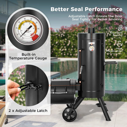Offset Charcoal Smoker